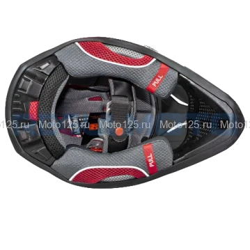 Шлем Kioshi TR кроссовый (H637) Размер-XL (Чёрный/Белый/Красный)