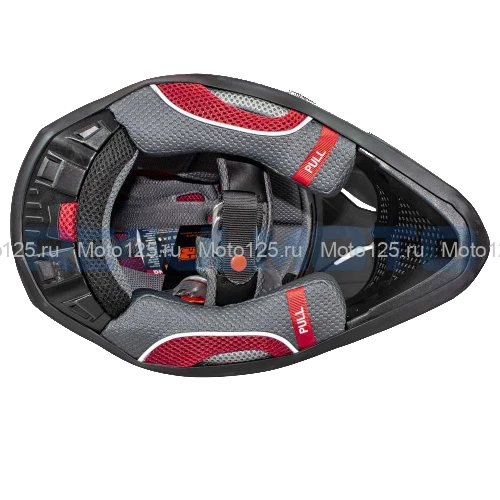 Шлем Kioshi TR кроссовый (H637) Размер-XL (Чёрный/Белый/Красный)