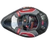 Шлем Kioshi TR кроссовый (H637) Размер-2XL (Чёрный/Белый/Оранжевый)