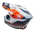 Шлем Kioshi TR кроссовый (H637) Размер-2XL (Чёрный/Белый/Оранжевый)