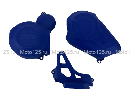 Крышки защитные на двигатель ZS PR c балансирным валом Regulmoto ( синий )