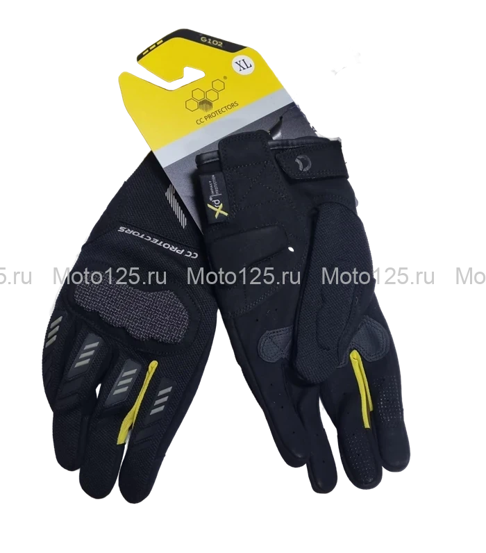Мотоперчатки СС Protectors Motosports G102. Размер-2XL (Чёрный)