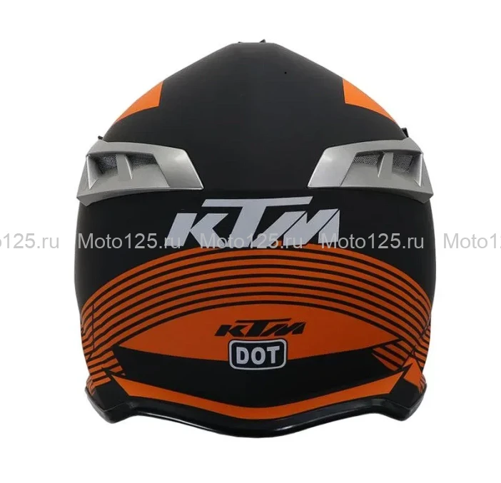 Мотошлем KTM цвет:(черный матовый, оранжевый) размер:L