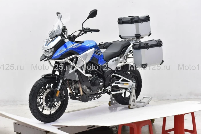 Мотоцикл Regulmoto Discovery с ПТС синий (с кофрами) RM