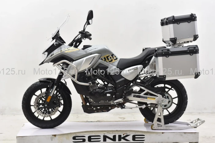 Мотоцикл Regulmoto Discovery с ПТС серый (с кофрами) RM